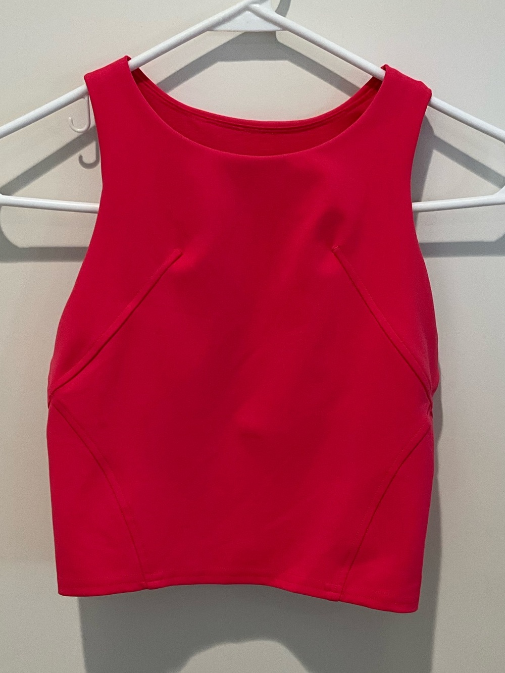 Lululemon Sonic Pink High Neck Longline Sports Bra Tank Size 2